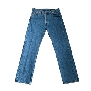 Levi's 501 Y2K Straight Jeans 35x32 Blue Vintage Vibe‎